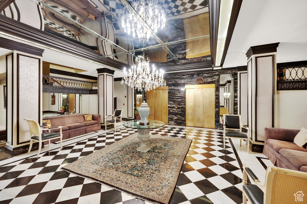 View of building lobby