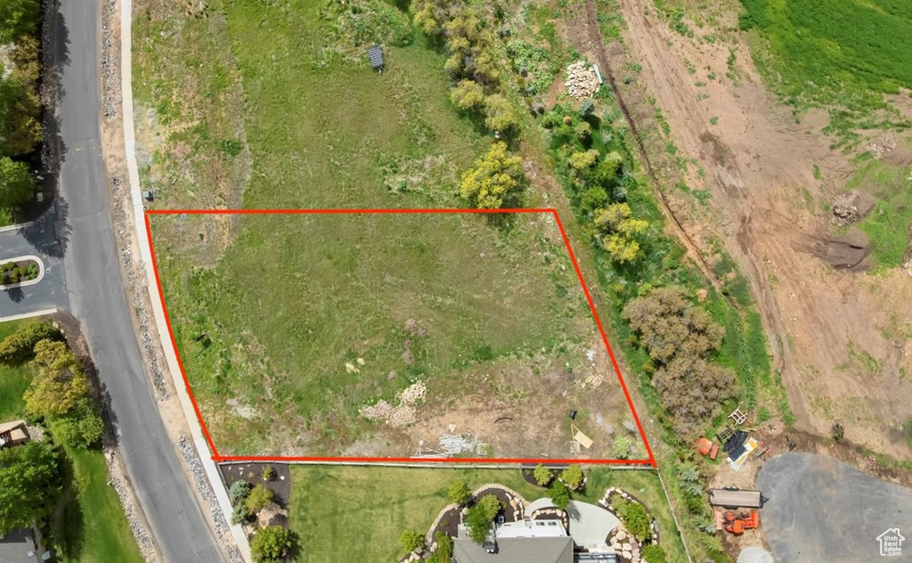 View of property location with property parcel outlined