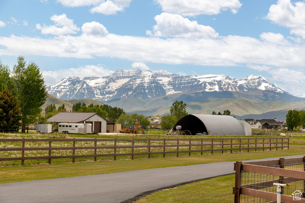 View of mountain backdrop