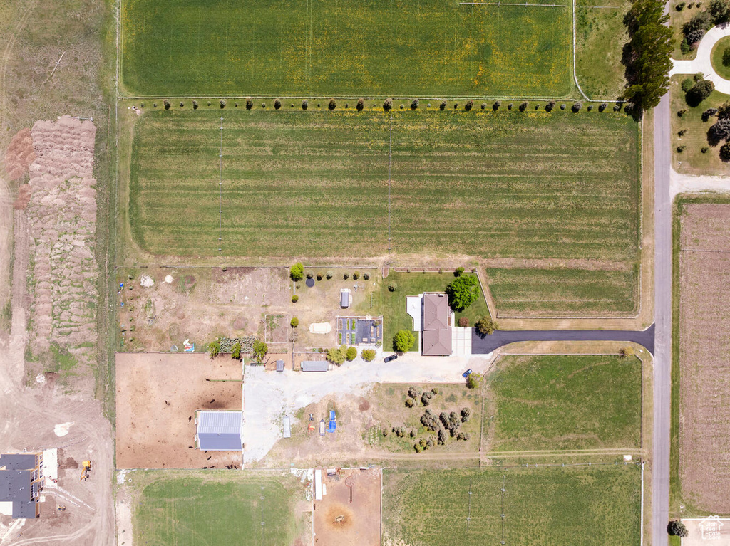 Aerial overview of property\'s location featuring rural landscape