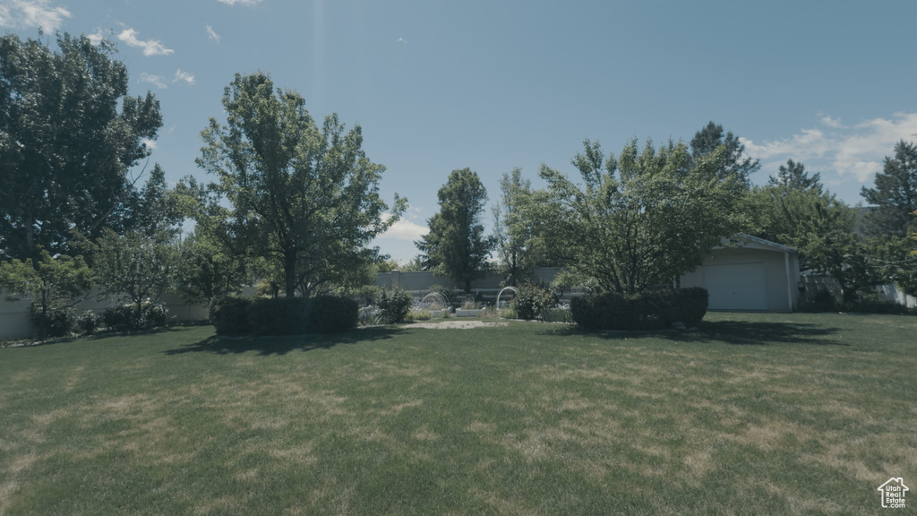 View of green lawn