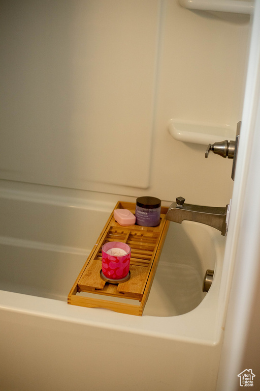 Bathroom view of a bath