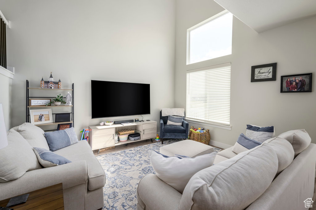 Living room featuring plenty of natural light