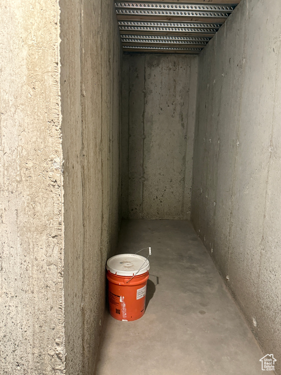 View of below grade area