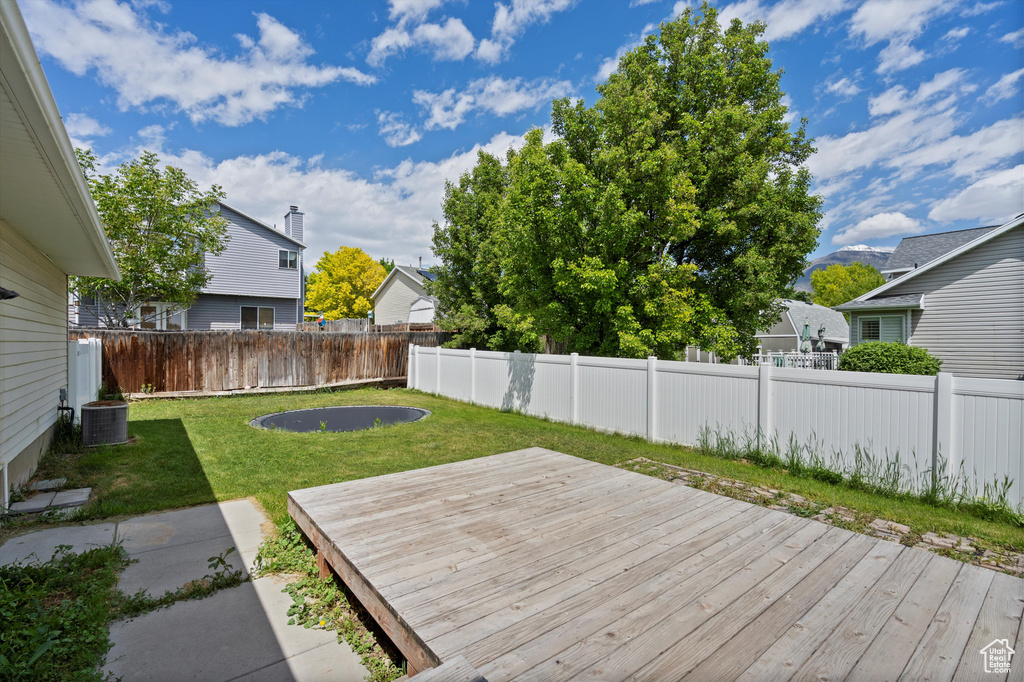 Deck with central AC