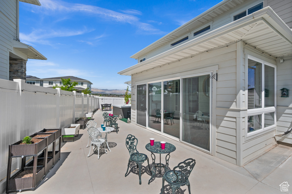 View of patio