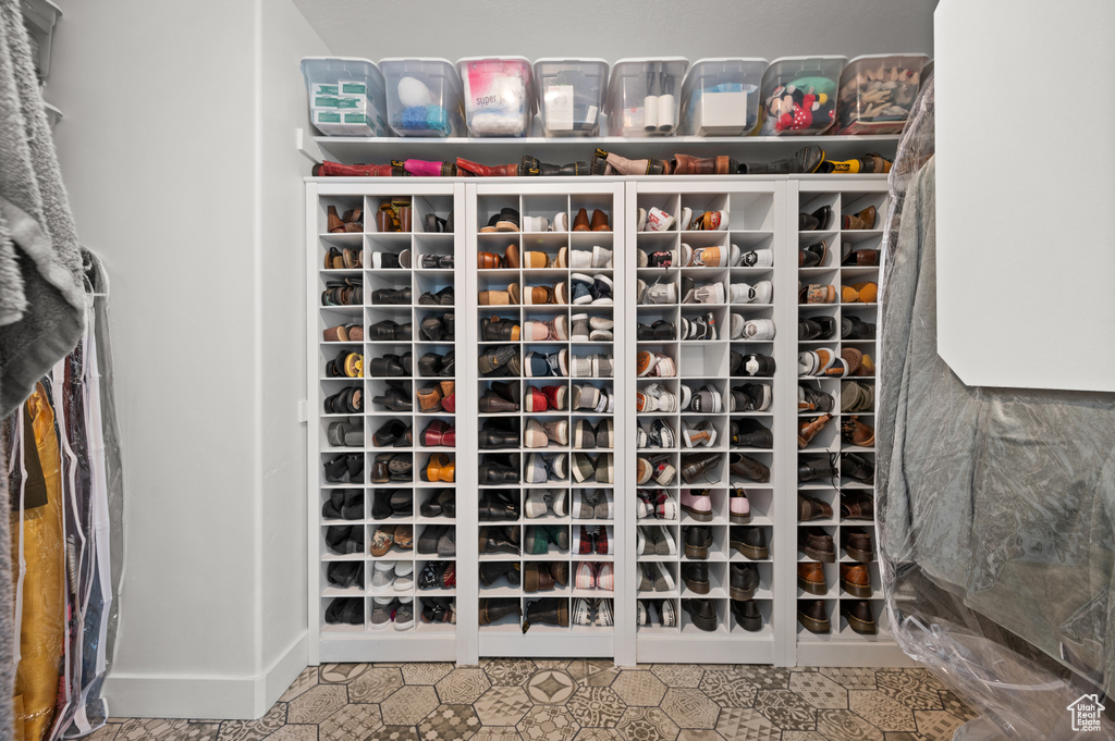 View of spacious closet