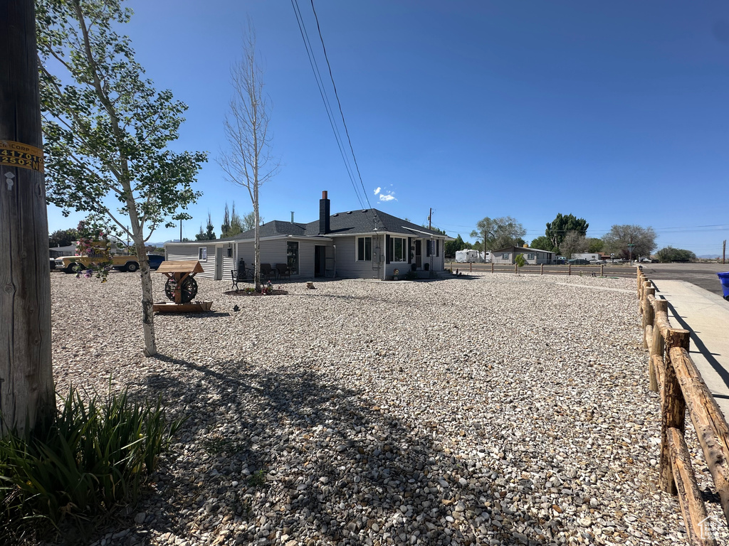 View of rear view of property