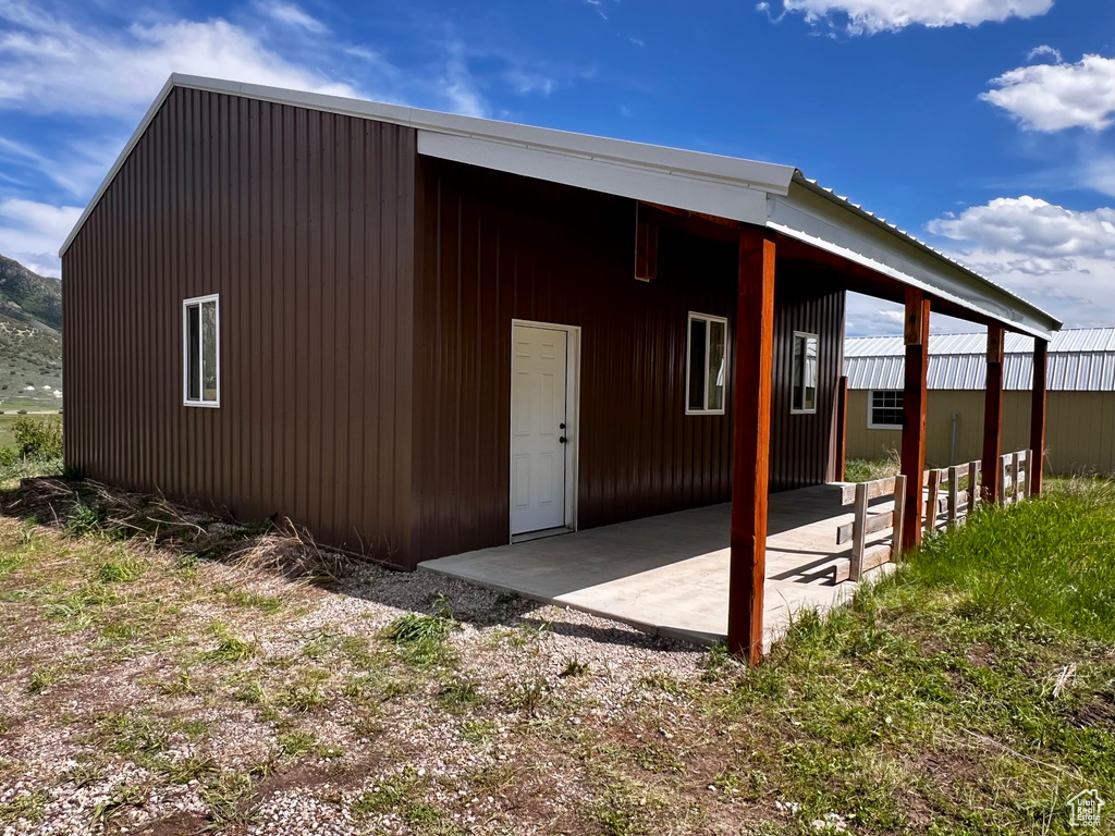 View of outdoor structure