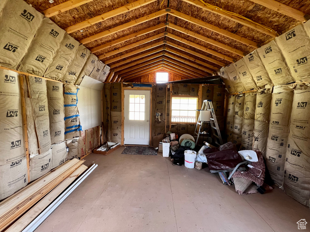 View of storage area