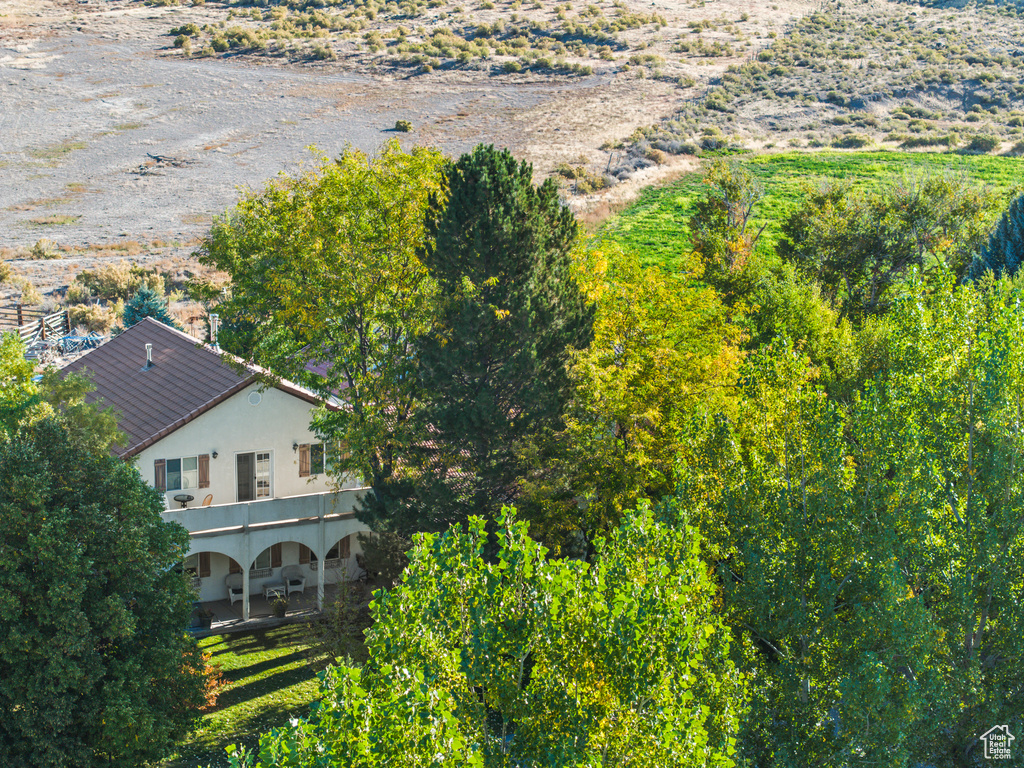 View from above of property