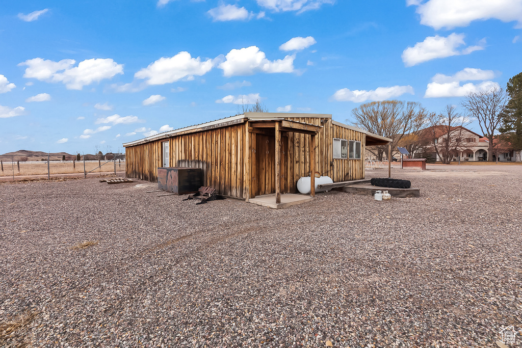 View of outbuilding