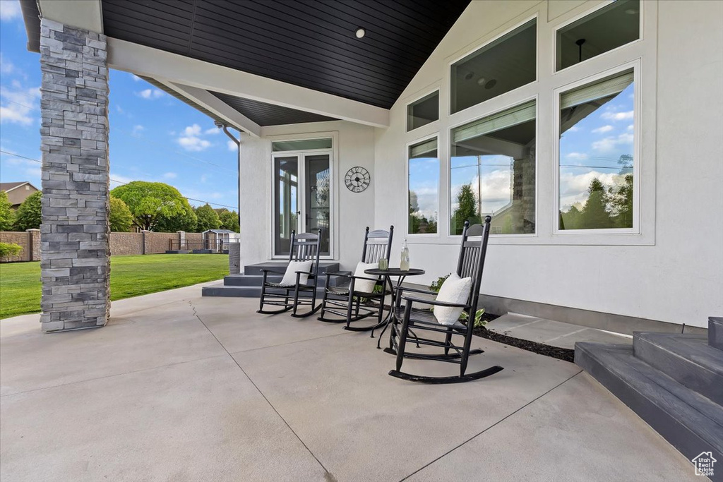 View of patio
