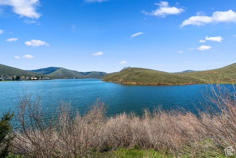 Water view with a mountain backdrop