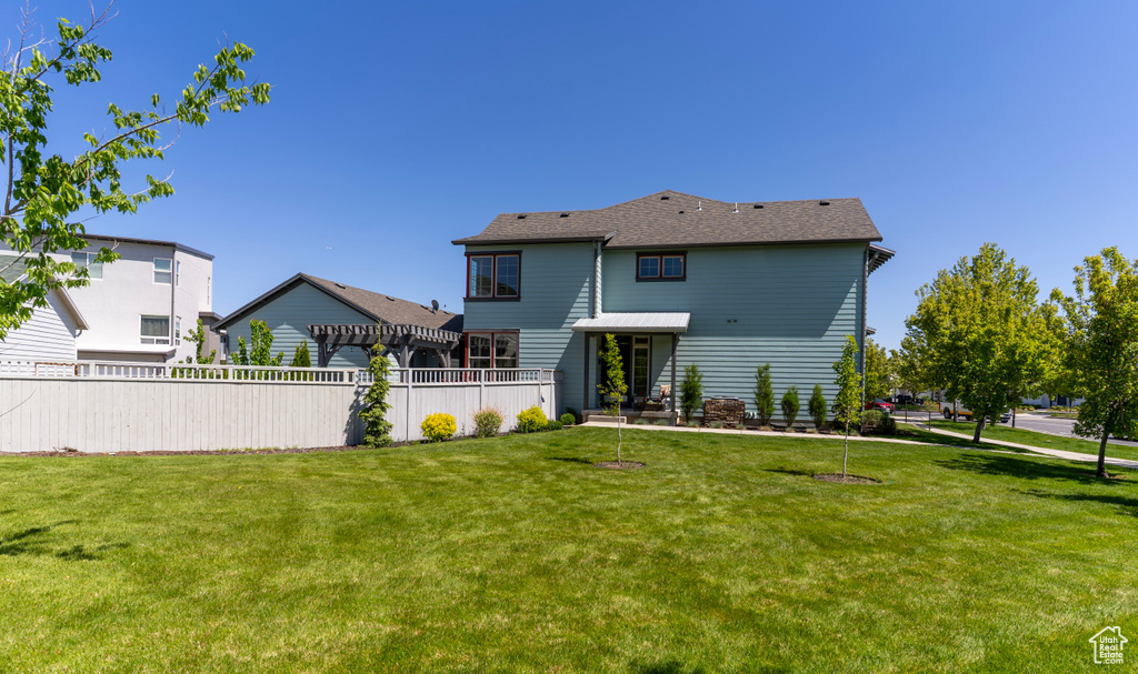 View of rear view of property