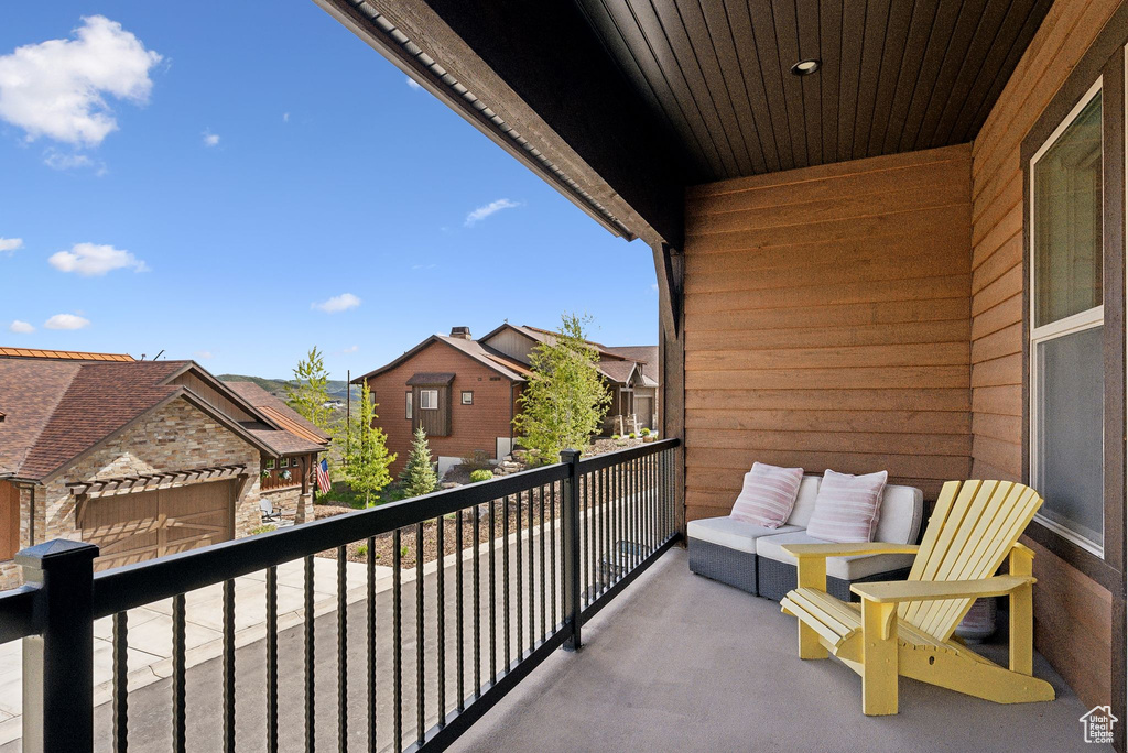 Balcony with a residential view