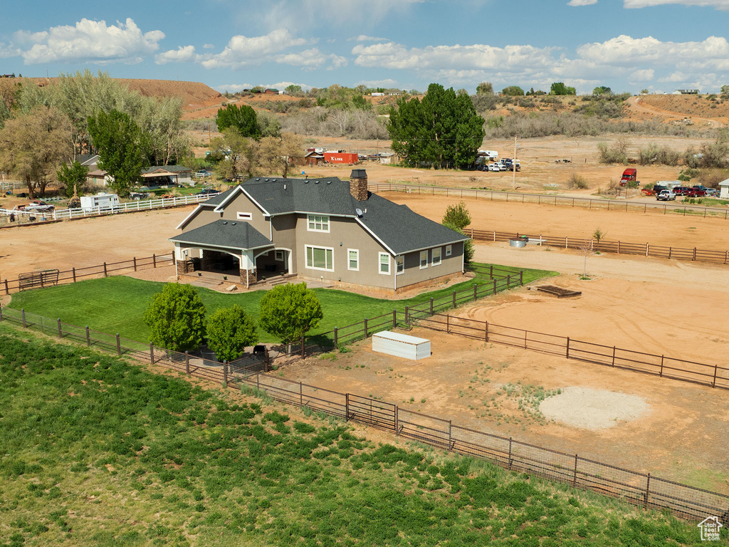 View of rural area with a pastoral area