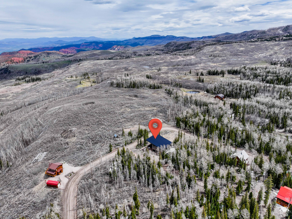 Drone / aerial view of mountains