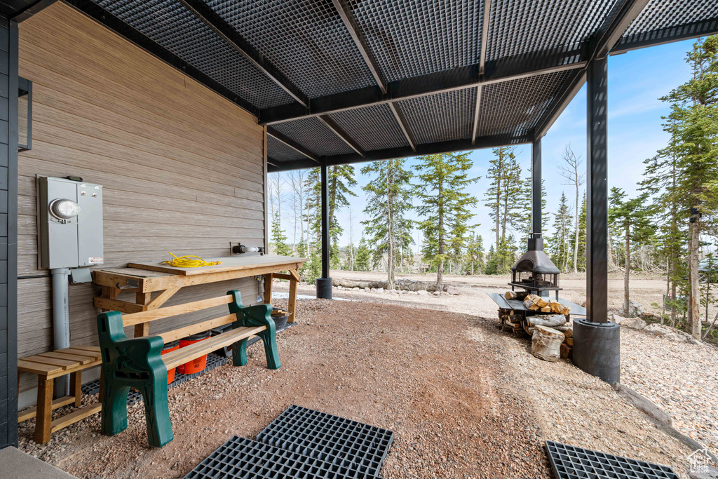View of patio