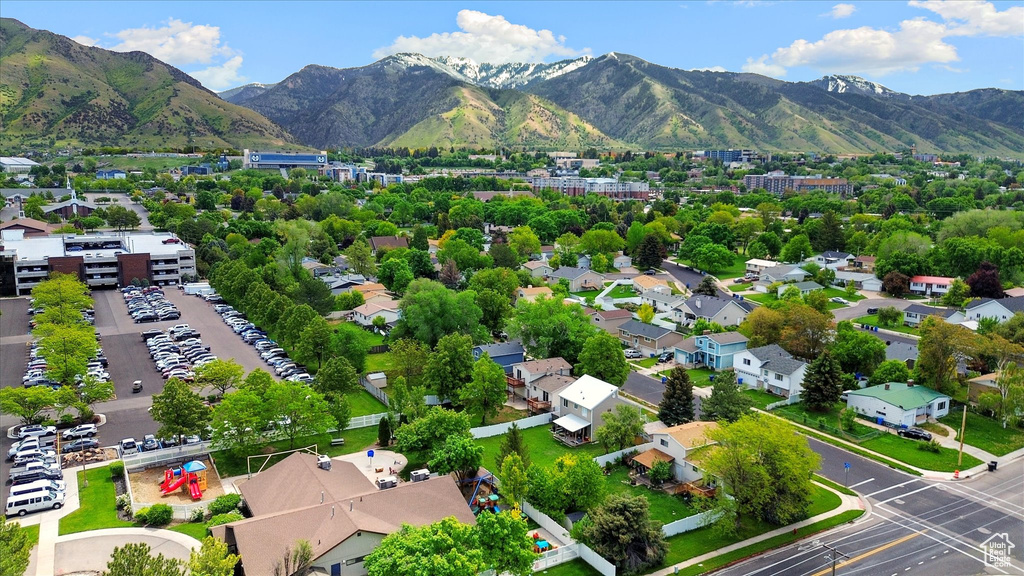 Drone / aerial view of mountains