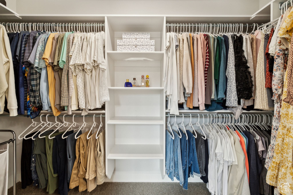 View of spacious closet