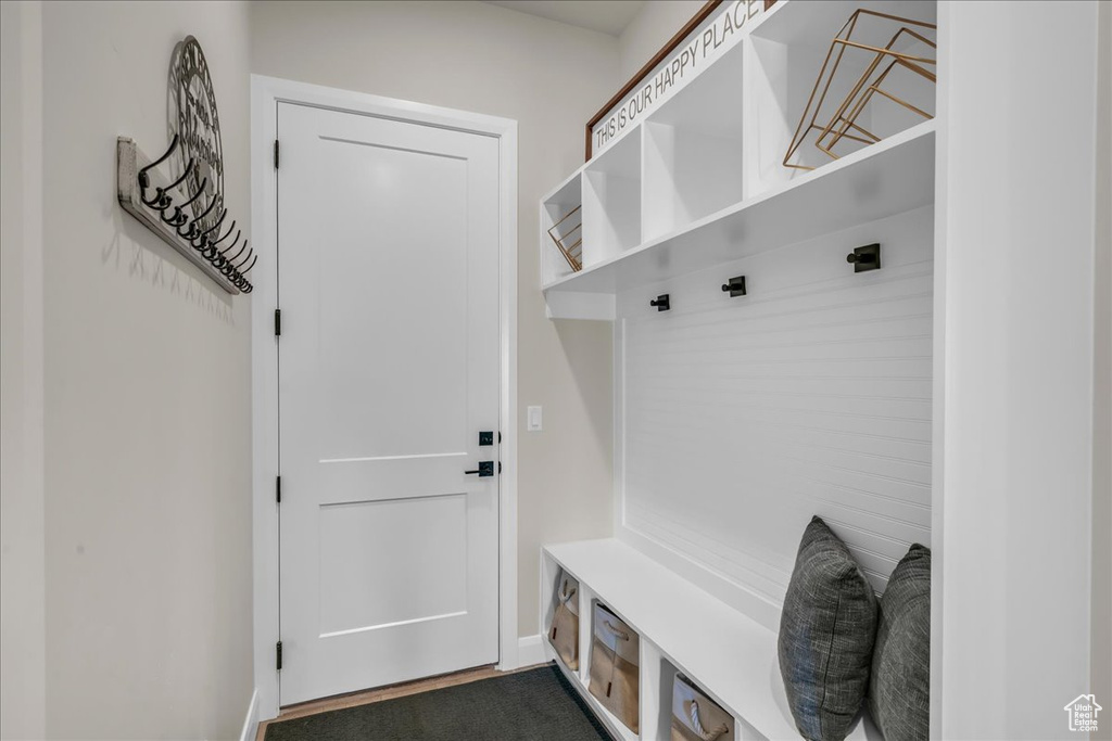 Mudroom with baseboards