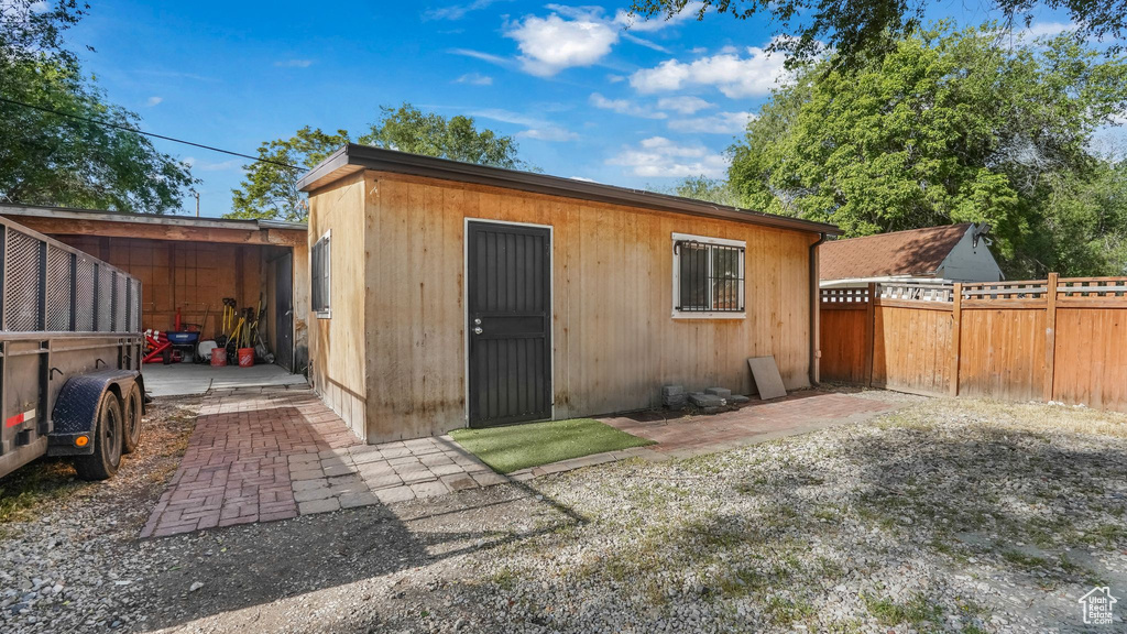View of outbuilding