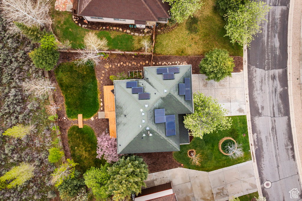 View from above of property