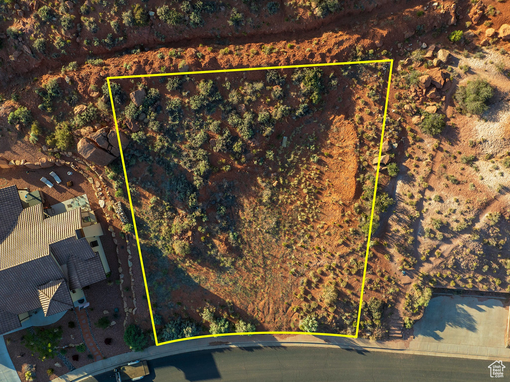 View of property location with property parcel outlined