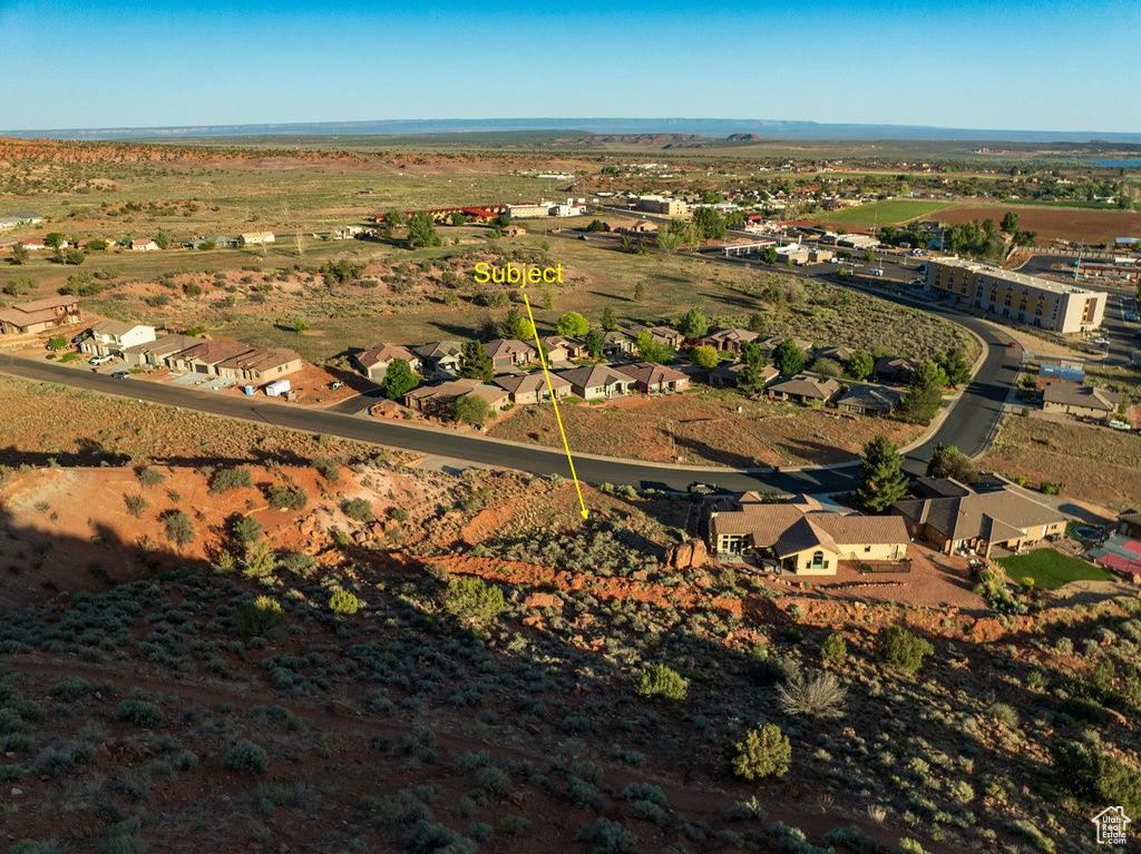 Aerial view of property's location