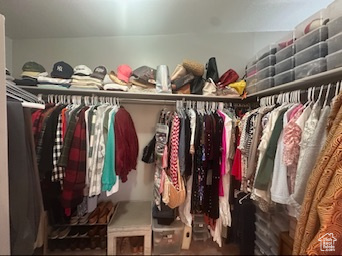 View of spacious closet