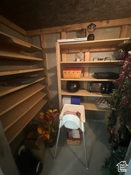 View of storage room