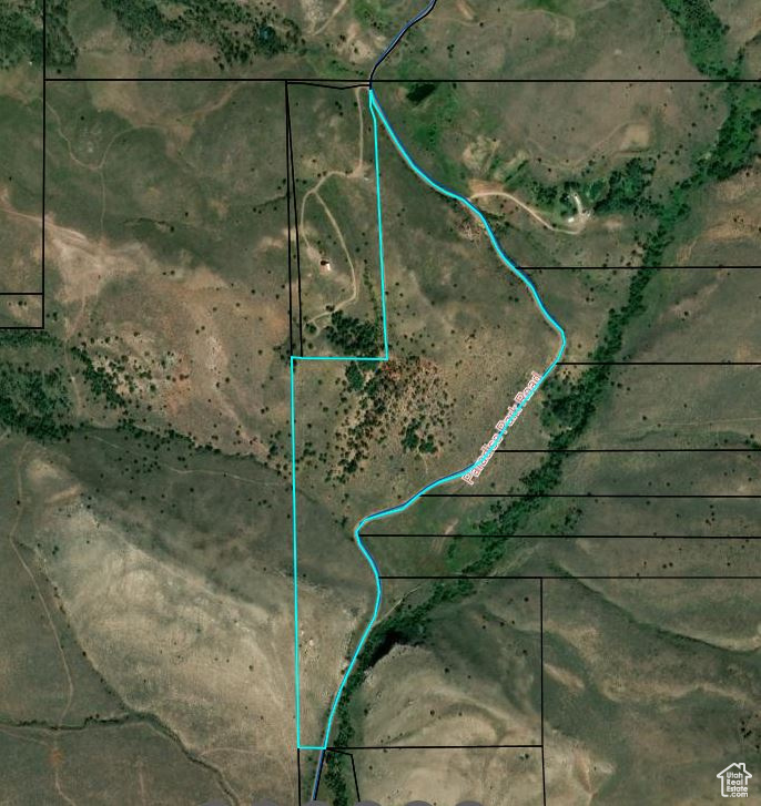 Map / location with property parcel outlined
