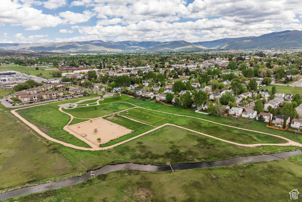 Drone / aerial view of mountains