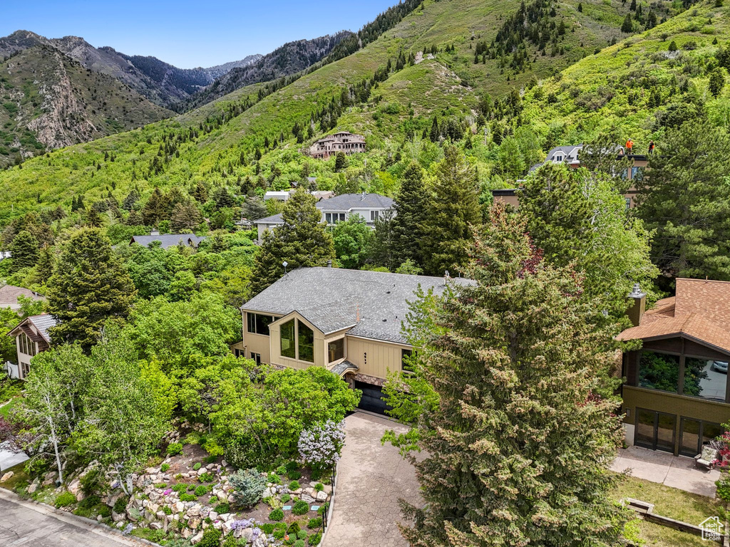 Aerial view of mountains