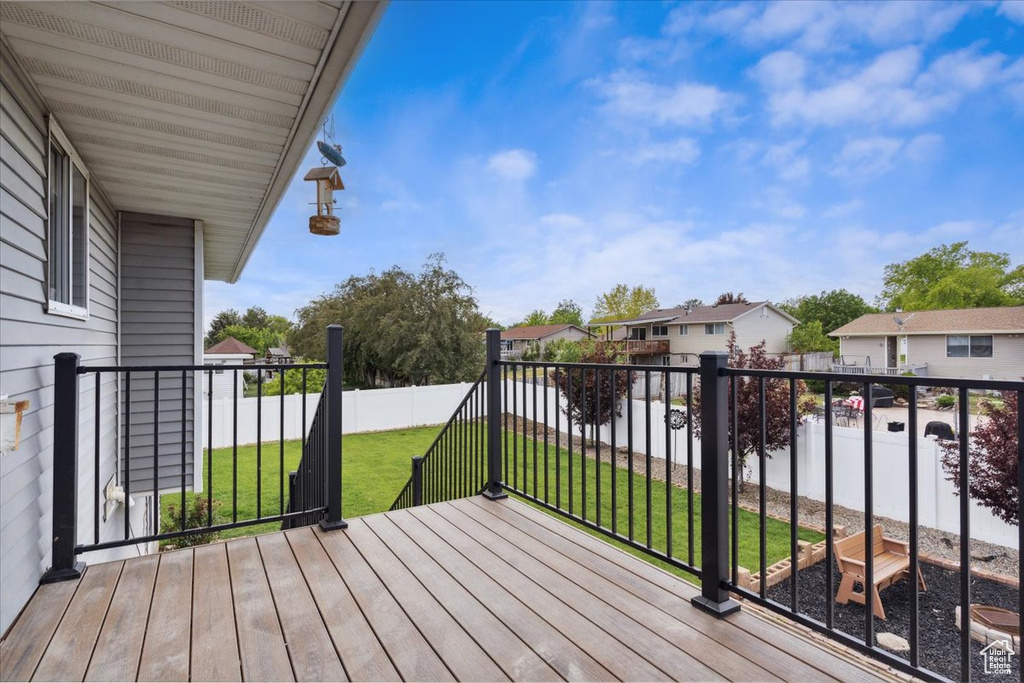 Deck featuring a residential view