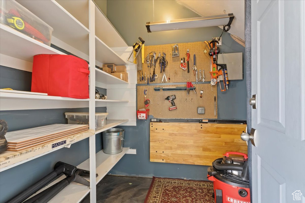 View of storage area