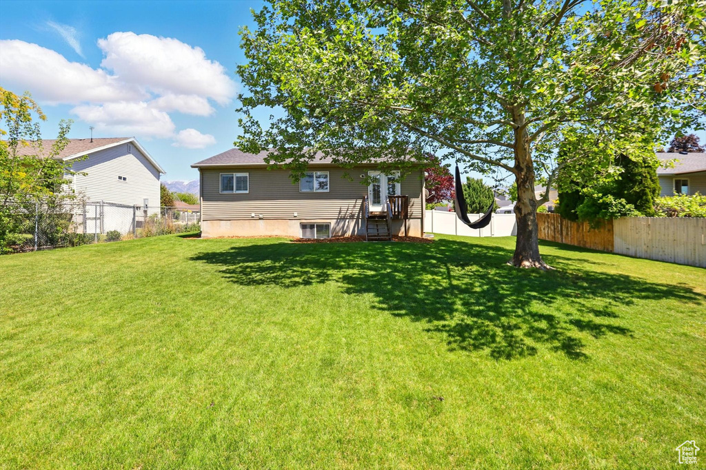 View of back of property