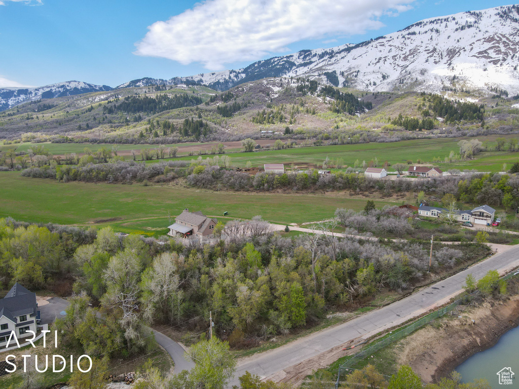 Mountain view featuring rural landscape