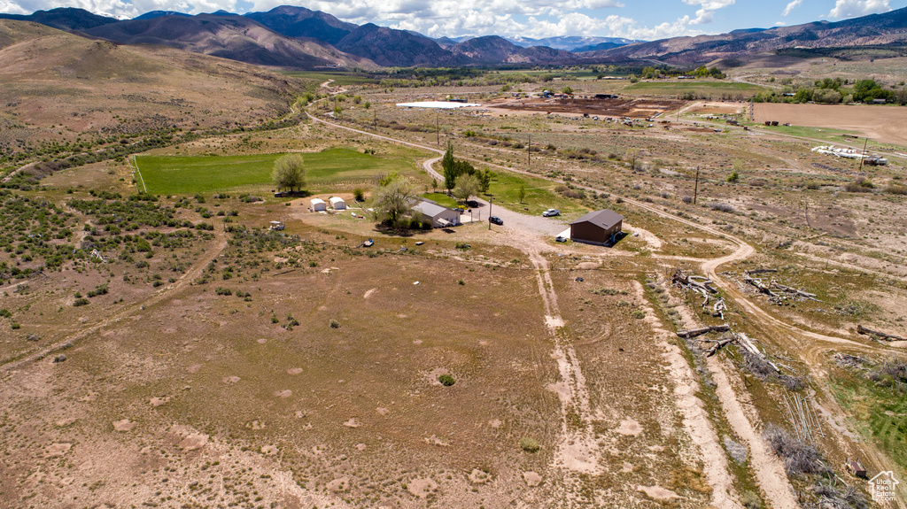 View of rural area with a mountainous background