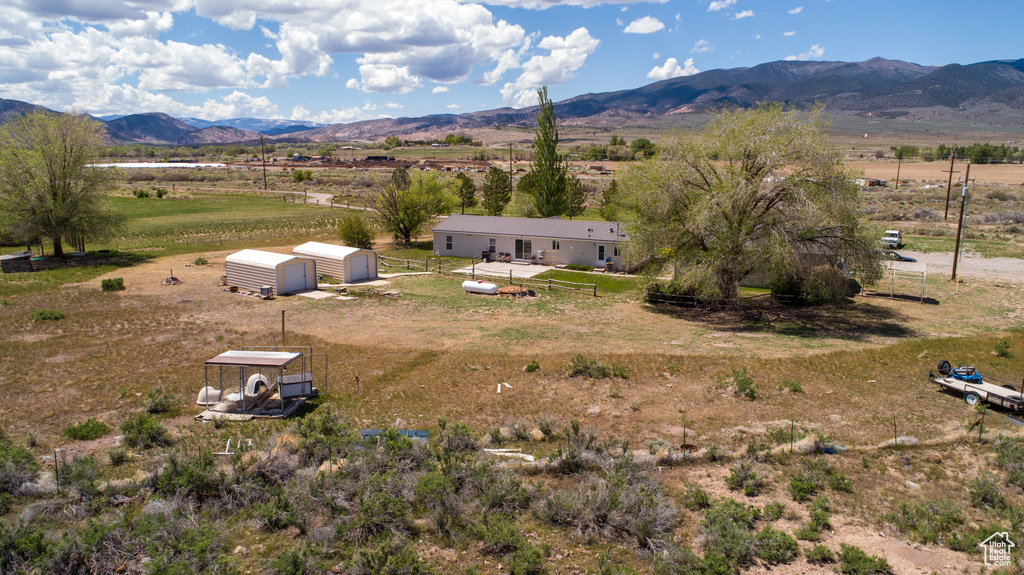 View of rural area featuring a mountainous background