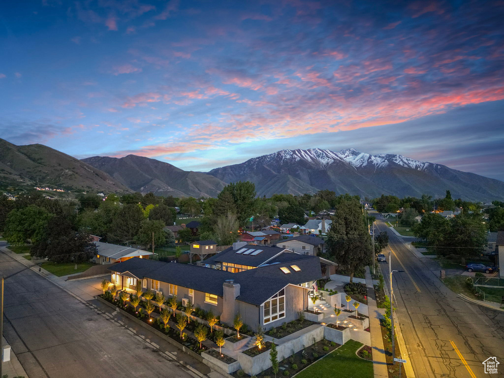View of mountain background