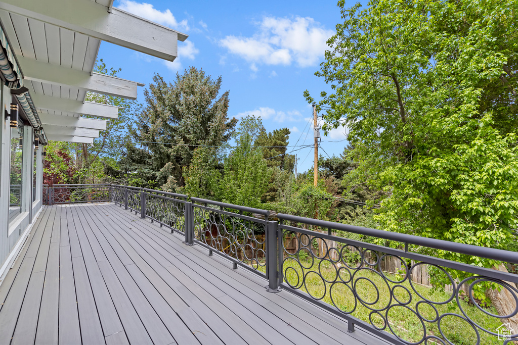 View of deck