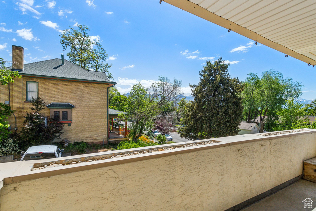 View of balcony