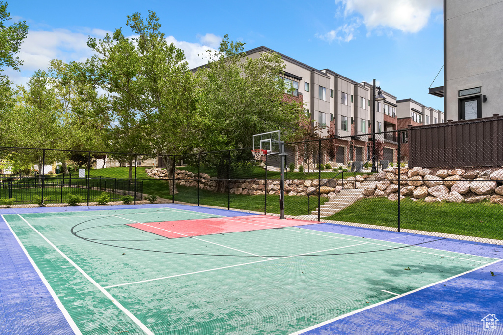View of sport court with community basketball court