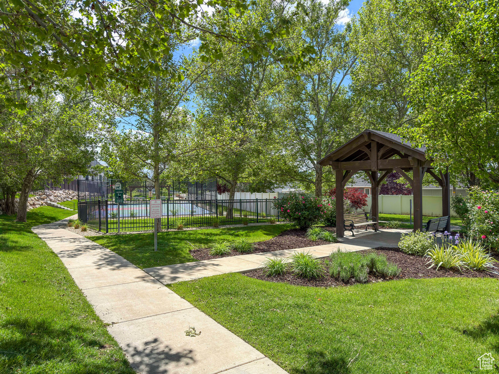 Surrounding community with a gazebo