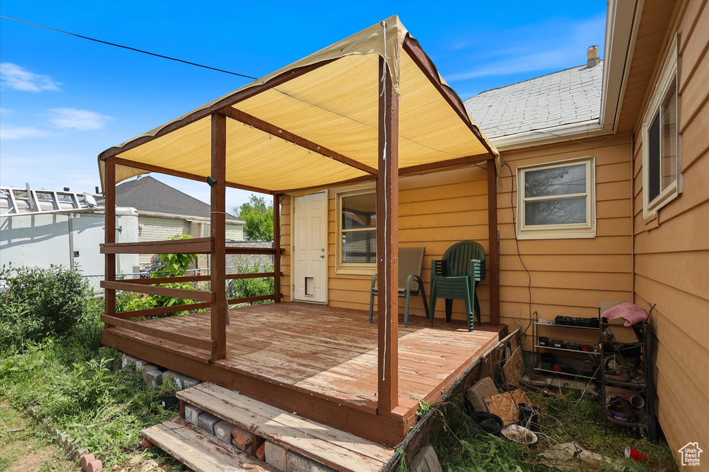 View of deck