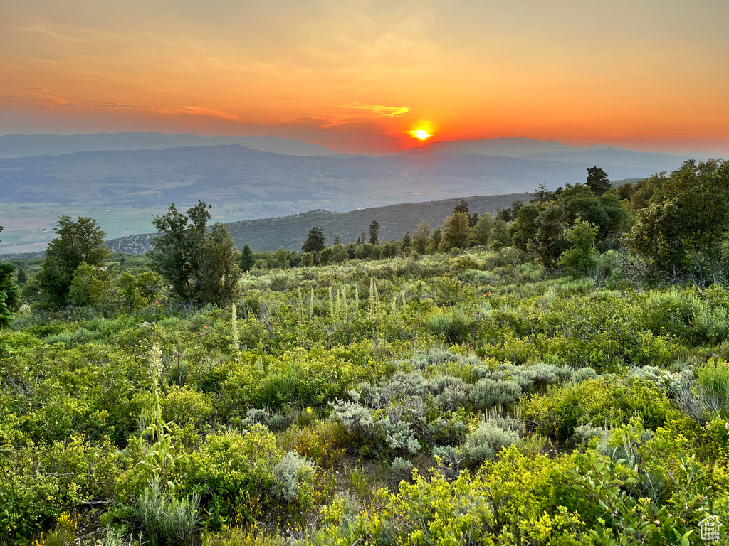 View of mountain background