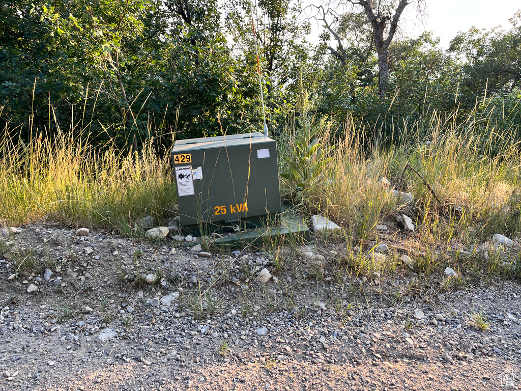 Exterior view of a pad mount transformer