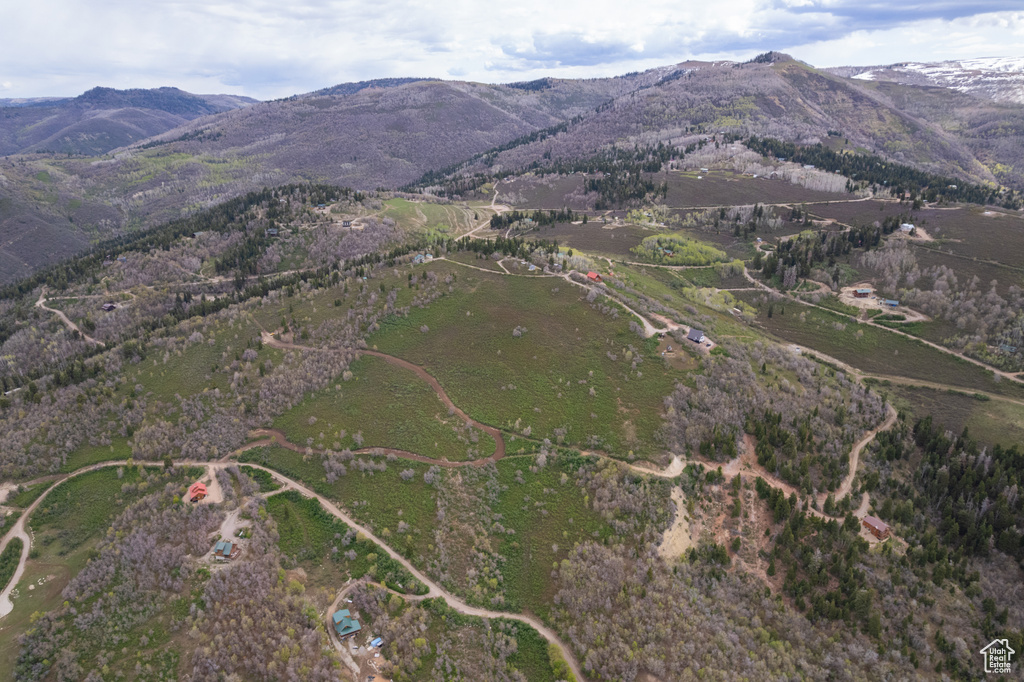 Aerial overview of property\\\\\\\'s location with mountains